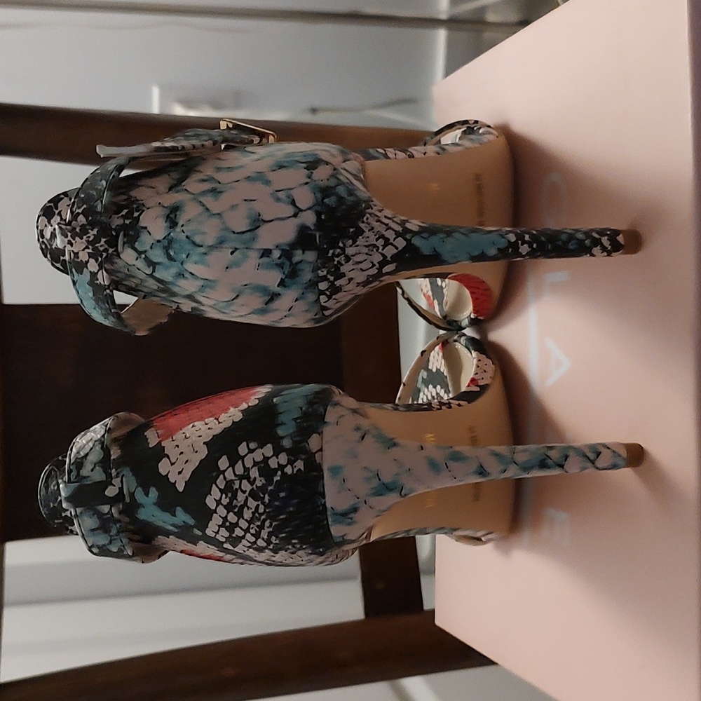 Snake Multi Color Heels - Picture 3 of 5